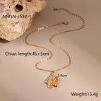 NMSN J5321 Large Necklace / 18K