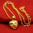 Doublesided heart necklace