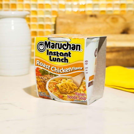 Maruchan Instant Lunch Ramen Noodles, Hot & Spicy Beef Flavor – Japanese-Style Instant Noodle Soup, Easy Meal Ready in 3 Minutes – 2.25 Oz. (12 Pack)