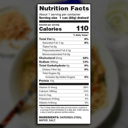 Grace Sardines in Pepper In Vegetable Oil - 3.74oz (Pack of 10) - 16g Protein per Serving, Canned & Packaged Season Sardines, Low Sodium, Gluten Free, Keto Friendly, Canned Fish