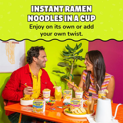 Maruchan Instant Lunch Ramen Noodles, Hot & Spicy Beef Flavor – Japanese-Style Instant Noodle Soup, Easy Meal Ready in 3 Minutes – 2.25 Oz. (12 Pack)