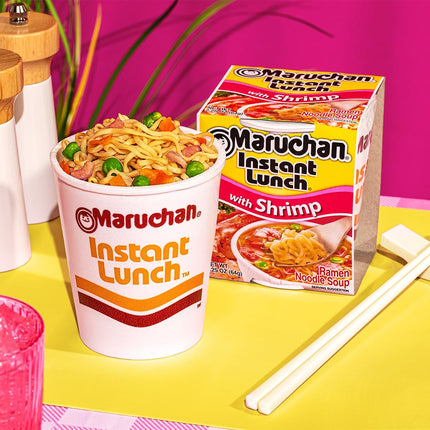Maruchan Instant Lunch Ramen Noodles, Hot & Spicy Beef Flavor – Japanese-Style Instant Noodle Soup, Easy Meal Ready in 3 Minutes – 2.25 Oz. (12 Pack)