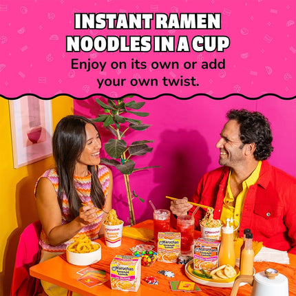 Maruchan Instant Lunch Ramen Noodles, Hot & Spicy Beef Flavor – Japanese-Style Instant Noodle Soup, Easy Meal Ready in 3 Minutes – 2.25 Oz. (12 Pack)