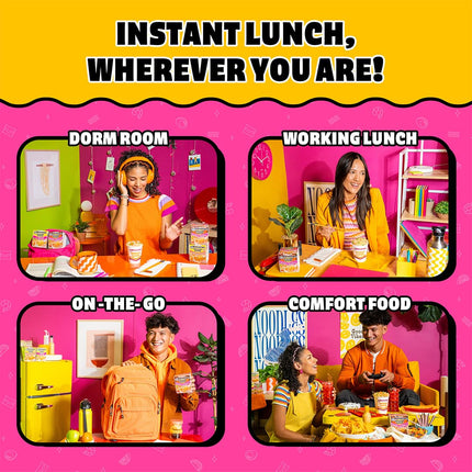 Maruchan Instant Lunch Ramen Noodles, Hot & Spicy Beef Flavor – Japanese-Style Instant Noodle Soup, Easy Meal Ready in 3 Minutes – 2.25 Oz. (12 Pack)