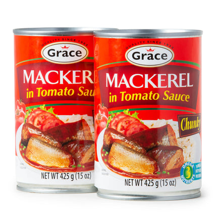 Grace Mackerel in Tomato Sauce (Classic Mackerel in Tomato Sauce 5.5oz - 5 Pack)