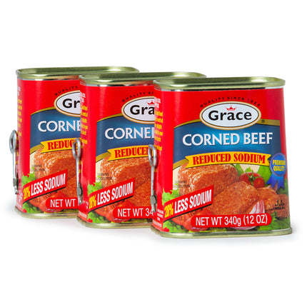 Grace Corned Beef Canned 12oz - 3 Pack -