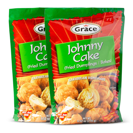 Grace Festival Mix Unique Jamaican Dough 9.5oz - 2 Pack - Caribbean Homemade Sweet Dumpling Festival Bread Mix - Fried Cornmeal Mix for Jamaican Snacks