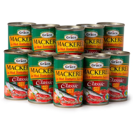 Grace Mackerel in Tomato Sauce (Classic Mackerel in Tomato Sauce 5.5oz - 5 Pack)