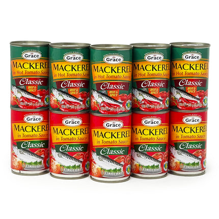 Grace Mackerel in Tomato Sauce (Classic Mackerel in Tomato Sauce 5.5oz - 5 Pack)