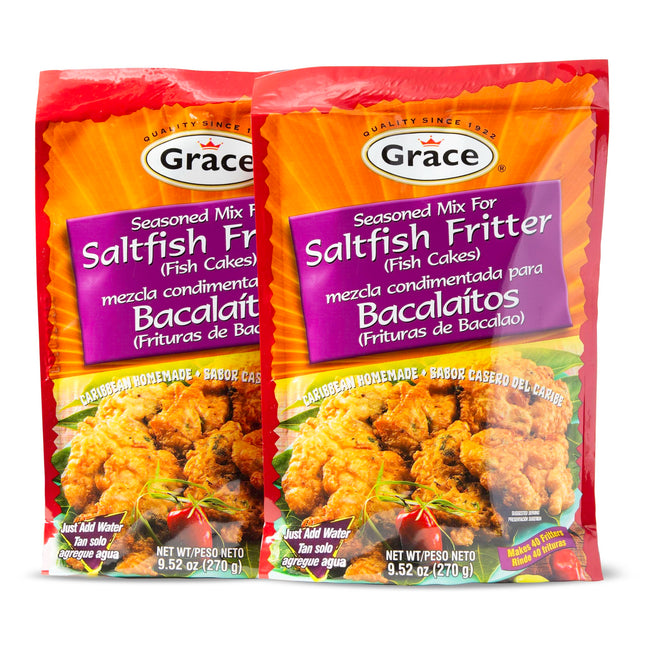 Grace Festival Mix Unique Jamaican Dough 9.5oz - 2 Pack - Caribbean Homemade Sweet Dumpling Festival Bread Mix - Fried Cornmeal Mix for Jamaican Snacks
