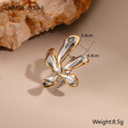 NMSR J532 3 Flower Ring / 18K