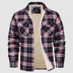 Wine Red Grid / 3XL