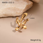 NMSR J5322 Gold Flower Ring / 18K