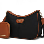 Black-Cognac / Vegan Leather