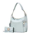 Lt Blue / Vegan Leather