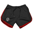 M / Black red
