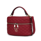 Red / Vegan Leather