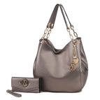 Pewter / Vegan Leather