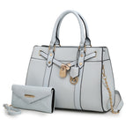 Lt Blue / Vegan Leather
