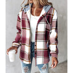 Brick red grid / 2XL
